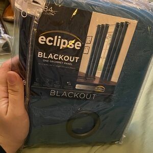 Eclipse Blackout Curtain in Peacock Blue